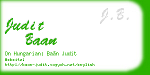 judit baan business card